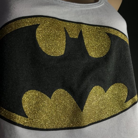LADIES M - Batman Logo Glitter Sleeveless Tank Top - Picture 3 of 8